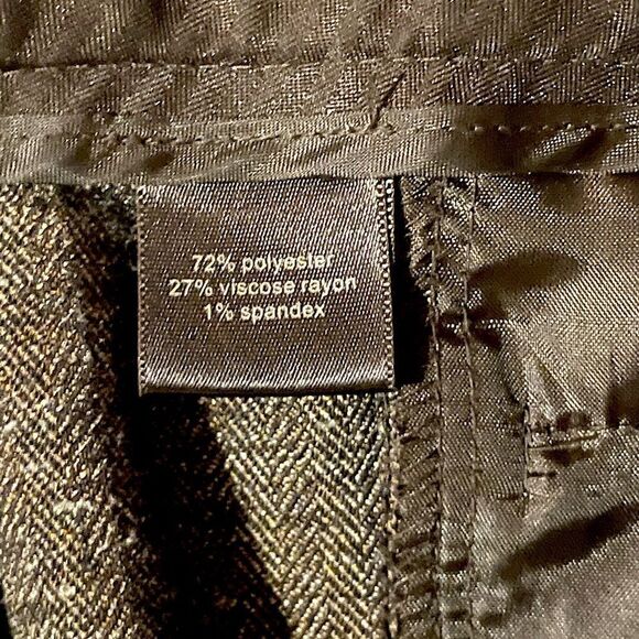 The Limited, Drew-Fit, Lined, Brown Tweed/Twill, Suit/Dress-Slacks. Size 10. - Picture 7 of 7